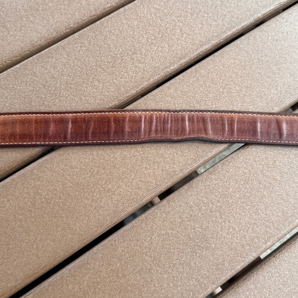 Losco Brown Leather Belt 34" - Picture 4 of 8